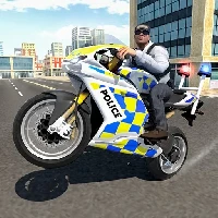 Police Chase Motorbike Driver