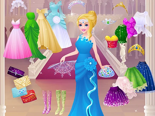 Disney princess dress deals up games cinderella